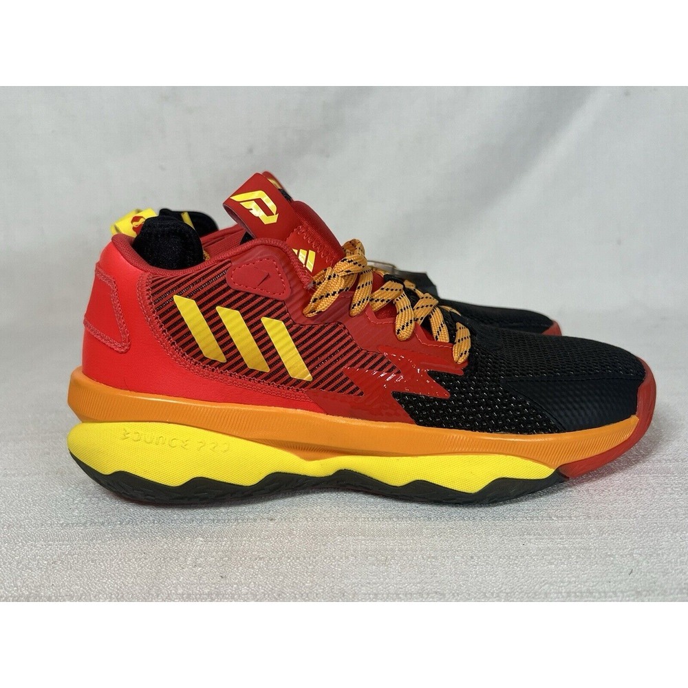 Adidas Dame 8 Mr. Incredibles Basketball Shoes Mens 6.5 Disney Pixar Red Yellow - Picture 3 of 15